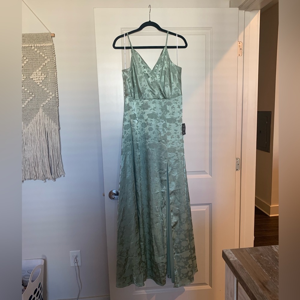 Lulu’s Sage Floral Dress
